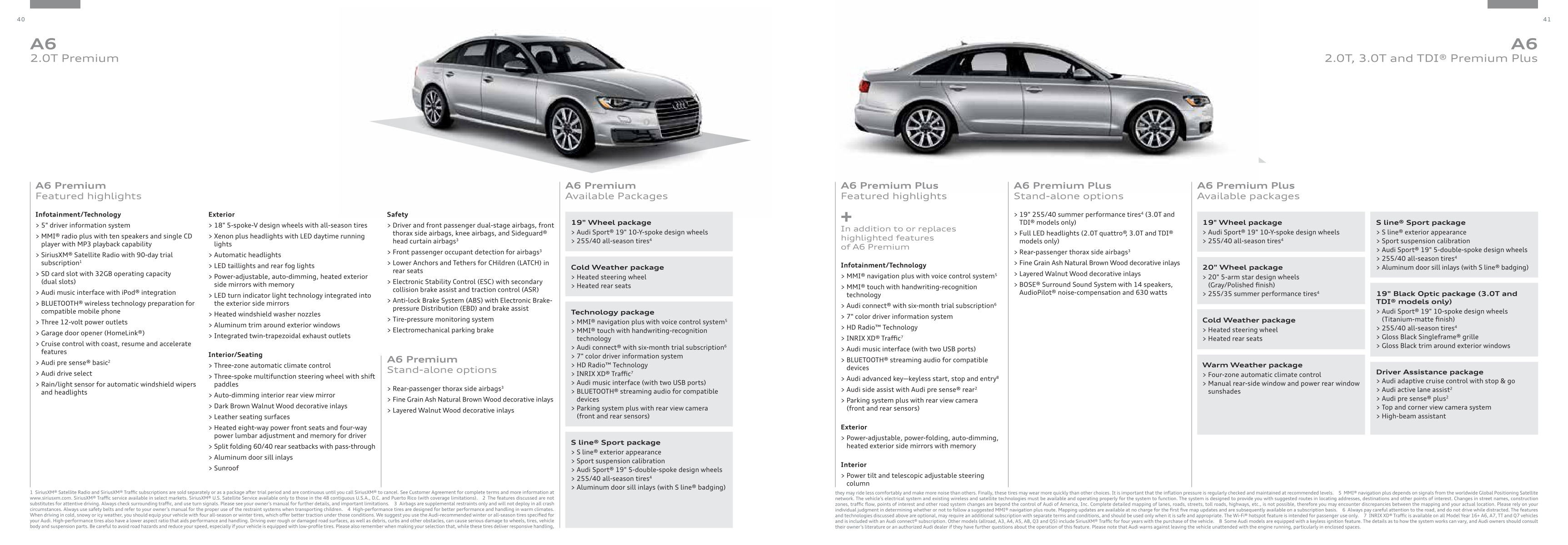 2016 Audi A6 Brochure Page 7